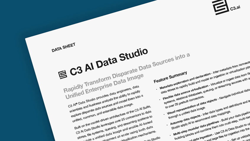 C3 AI Data Studio