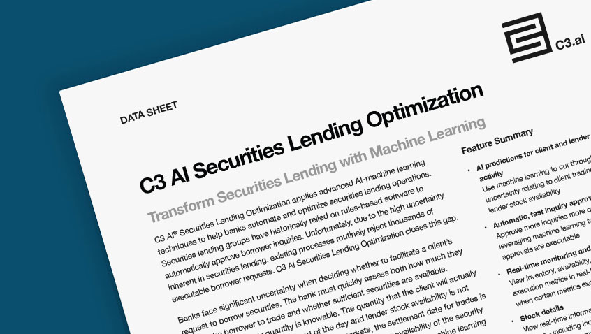 C3 AI Securities Lending Optimization